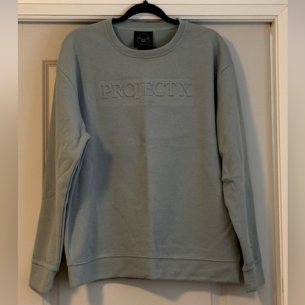 Men's Crewneck Sweater - Greyish blue
